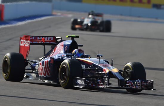 2014 Formula 1 Russian Grand Prix. Racing