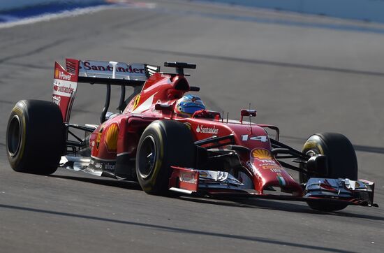 2014 Formula 1 Russian Grand Prix. Racing