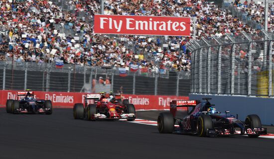 2014 Formula 1 Russian Grand Prix. Racing