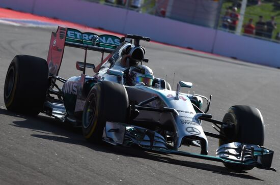 2014 Formula 1 Russian Grand Prix. Racing