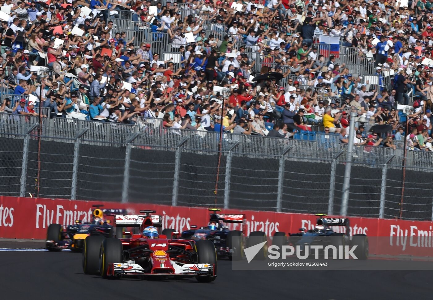 2014 Formula 1 Russian Grand Prix. Racing