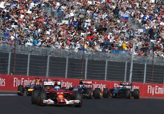 2014 Formula 1 Russian Grand Prix. Racing