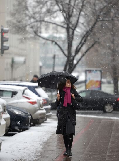 First snow in Yekaterinburg