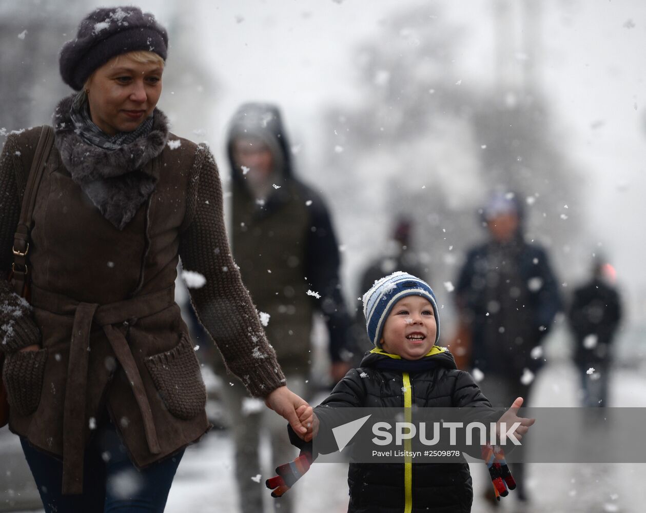 First snow in Yekaterinburg