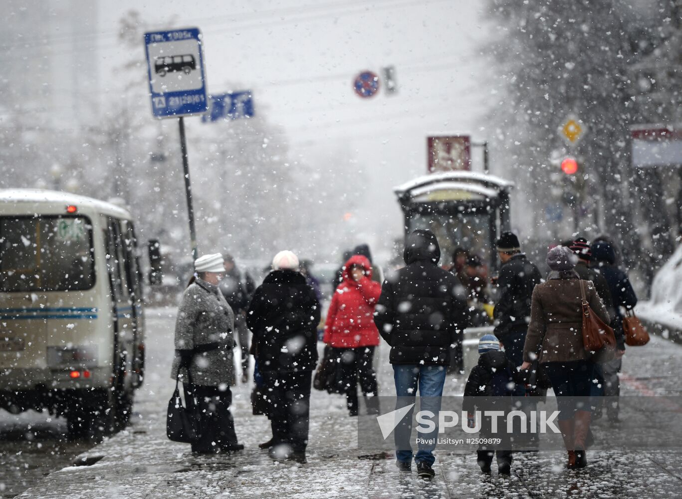 First snow in Yekaterinburg