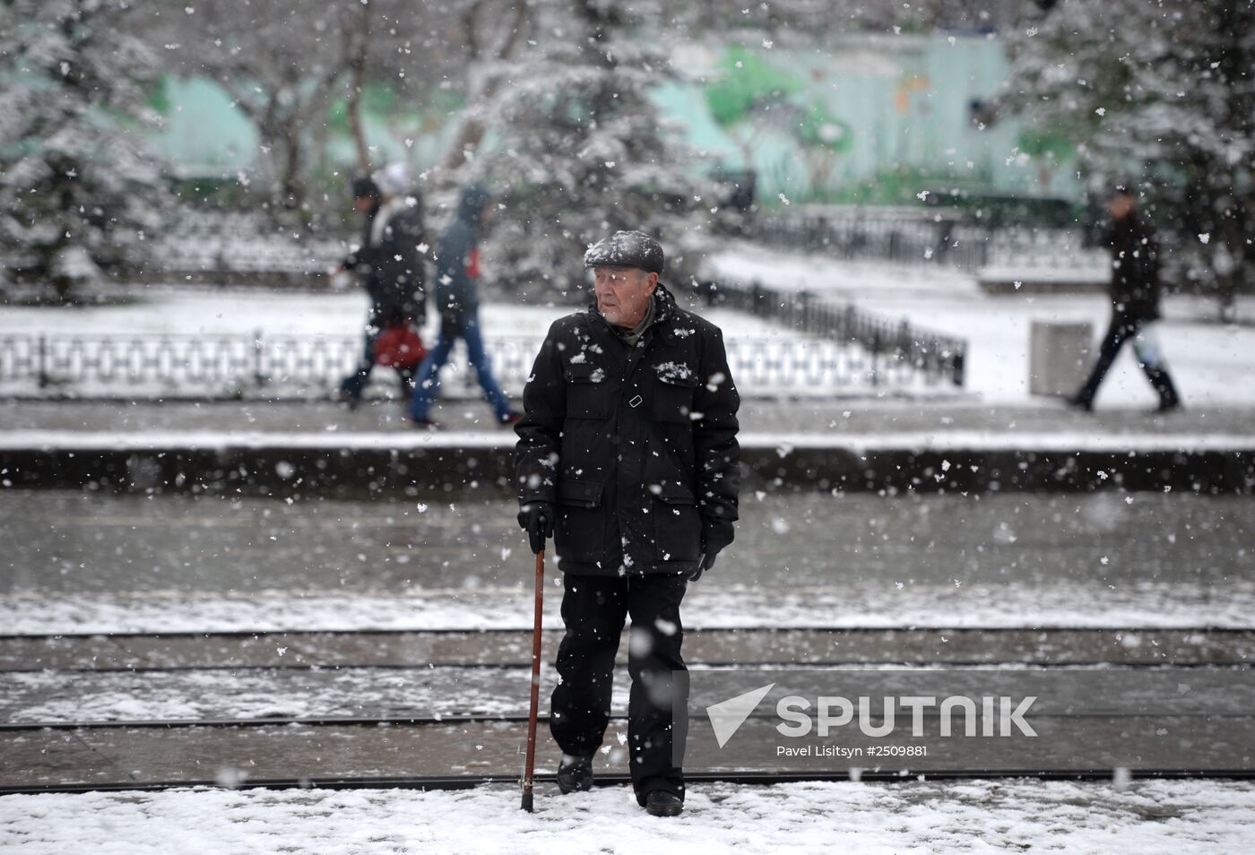 First snow in Yekaterinburg