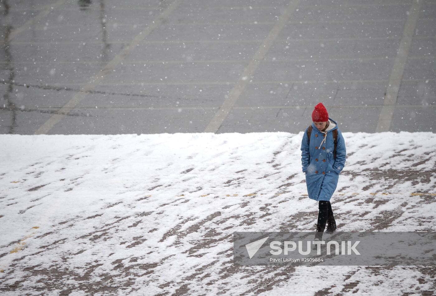 First snow in Yekaterinburg