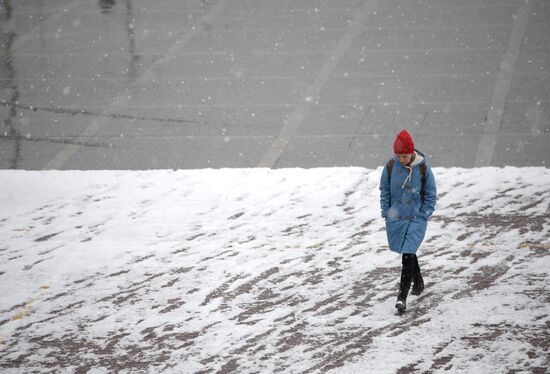 First snow in Yekaterinburg
