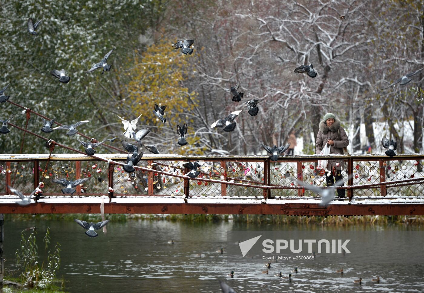 First snow in Yekaterinburg