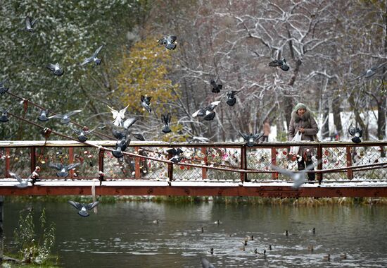 First snow in Yekaterinburg