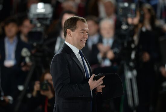 Dmitry Medvedev attends Open Innovations forum
