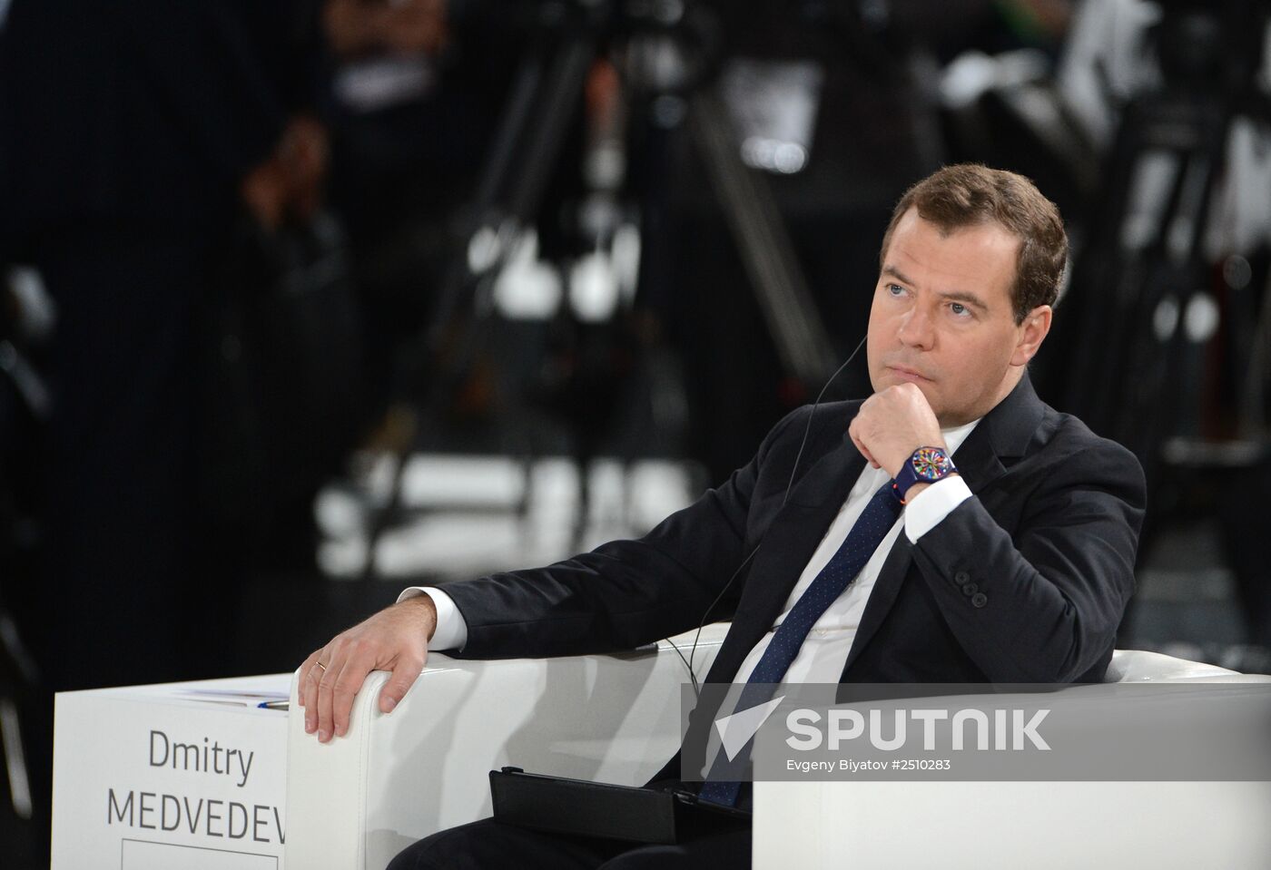Dmitry Medvedev attends Open Innovations forum