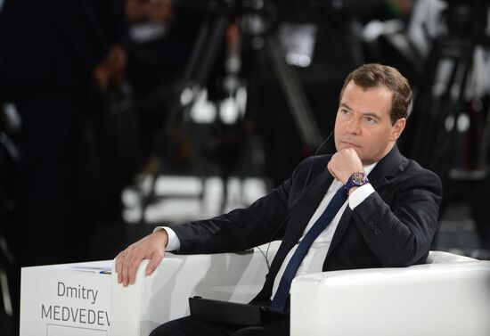Dmitry Medvedev attends Open Innovations forum