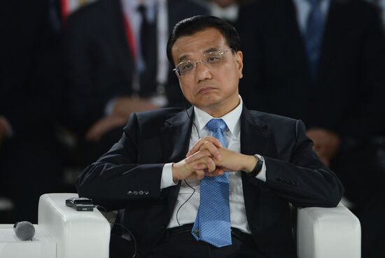 Dmitry Medvedev and Li Keqiang attend Open Innovations forum
