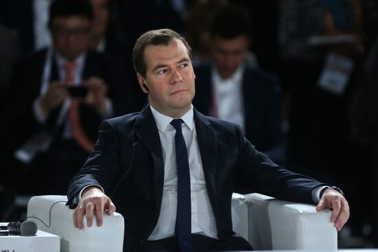 Dmitry Medvedev attends Open Innovations forum