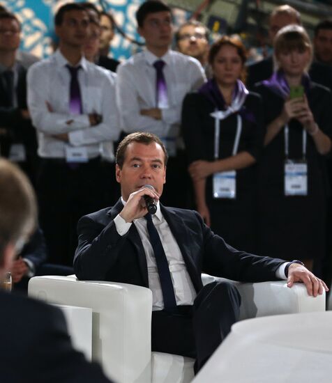 Dmitry Medvedev attends Open Innovations forum