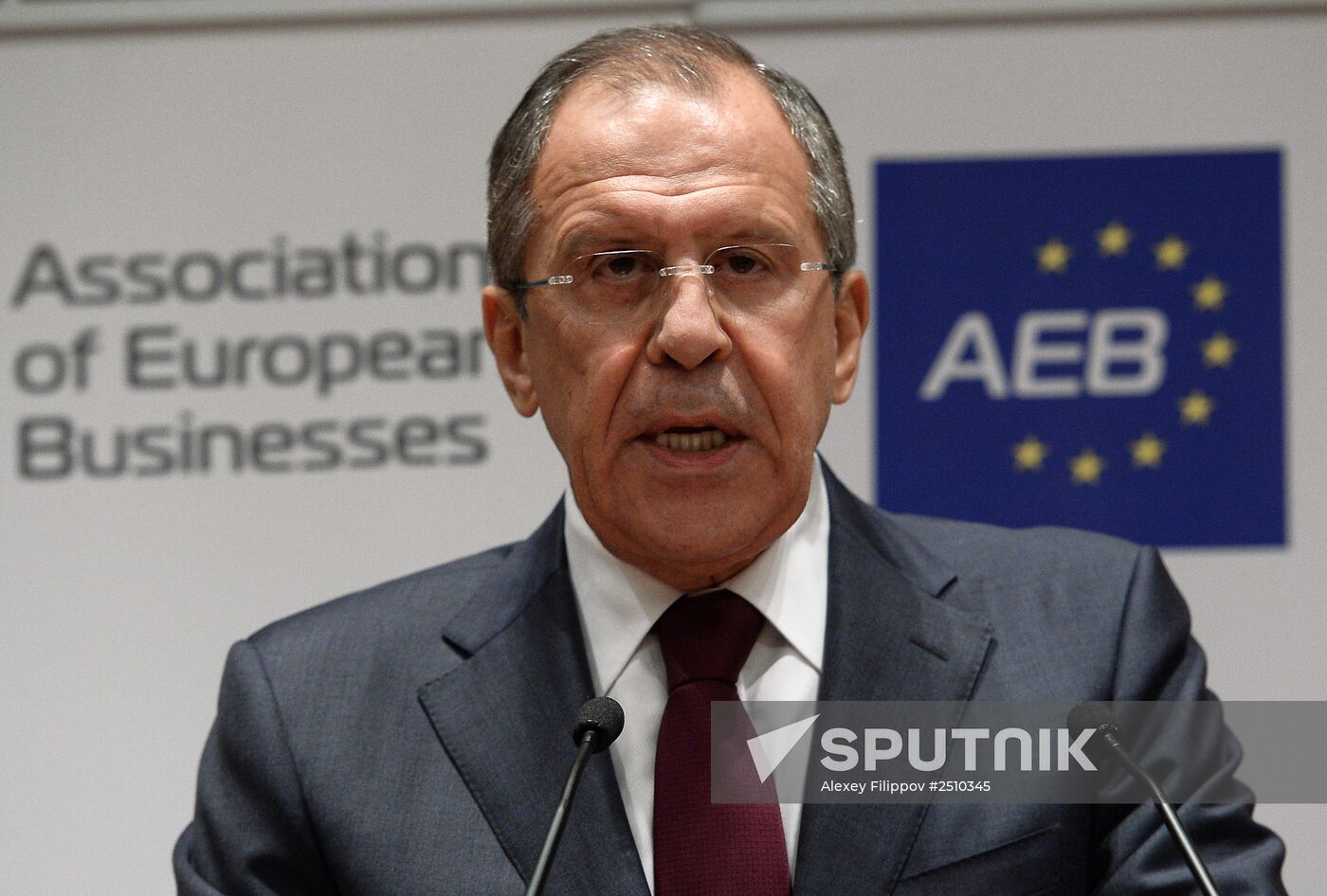 Foreign Minister Sergey Lavrov meets with AEB member companies