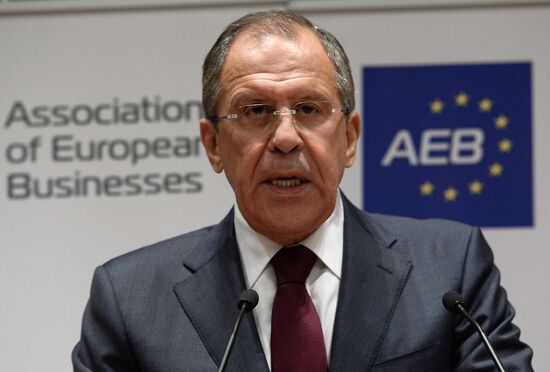 Foreign Minister Sergey Lavrov meets with AEB member companies