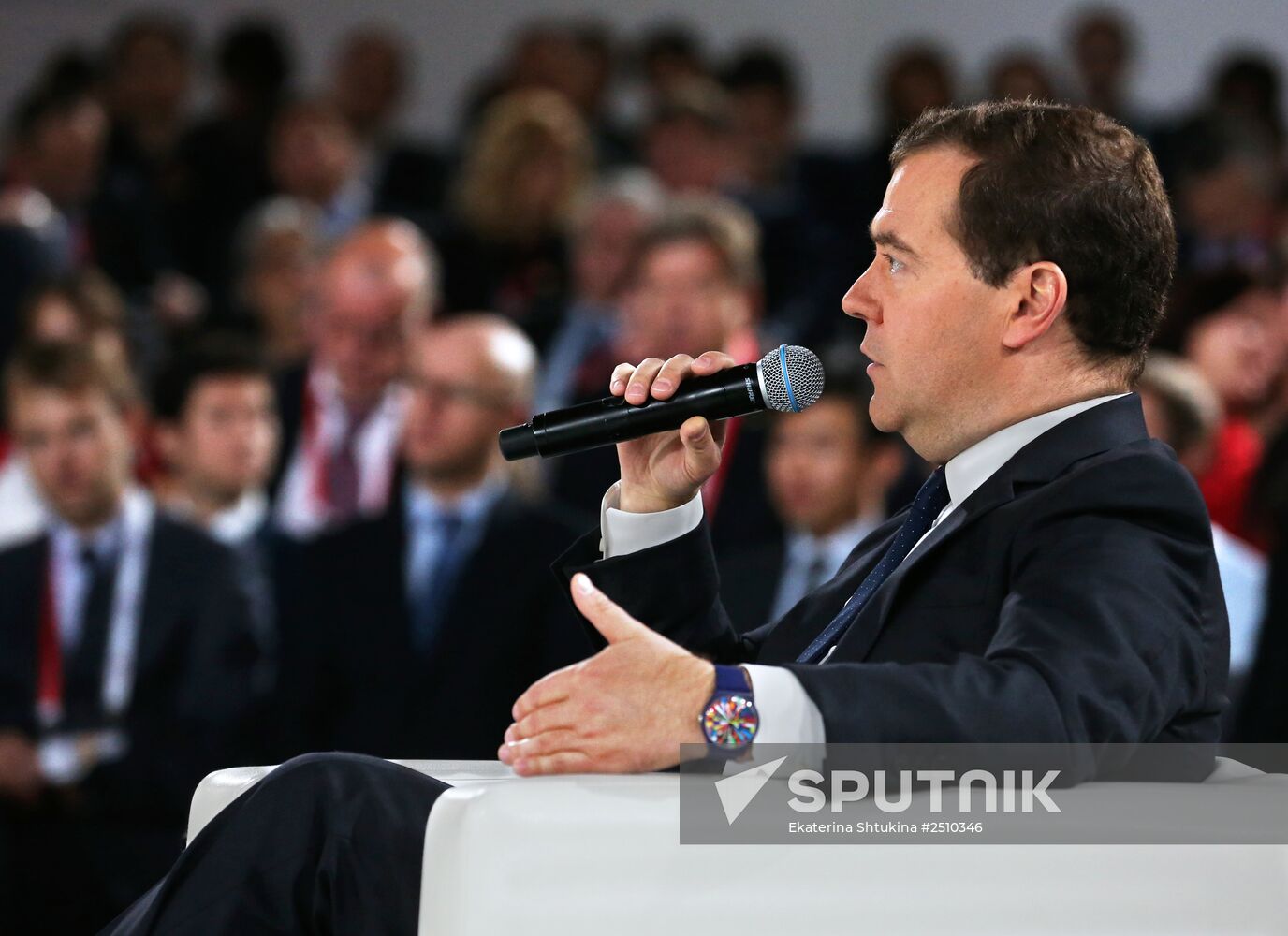 Dmitry Medvedev attends Open Innovations forum