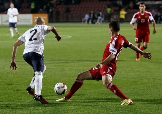 Football. Friendly match. Armenia vs. France