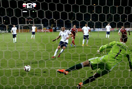 Football. Friendly match. Armenia vs. France