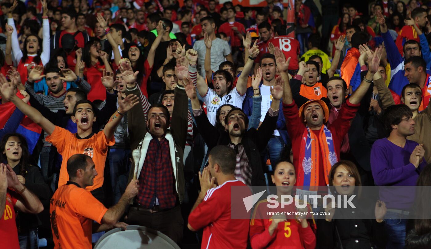 Football. Friendly match. Armenia vs. France