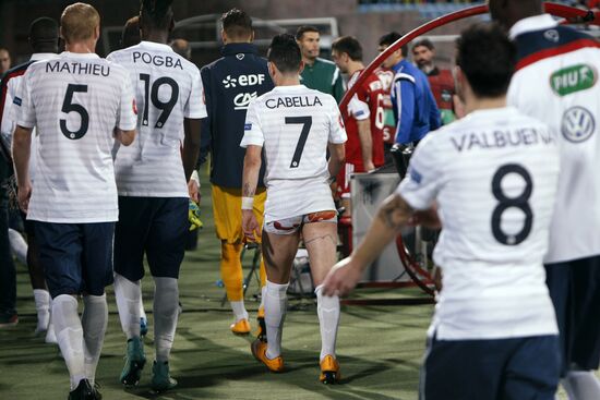 Football. Friendly match. Armenia vs. France