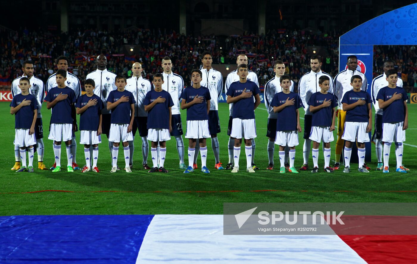 Football. Friendly match. Armenia vs. France