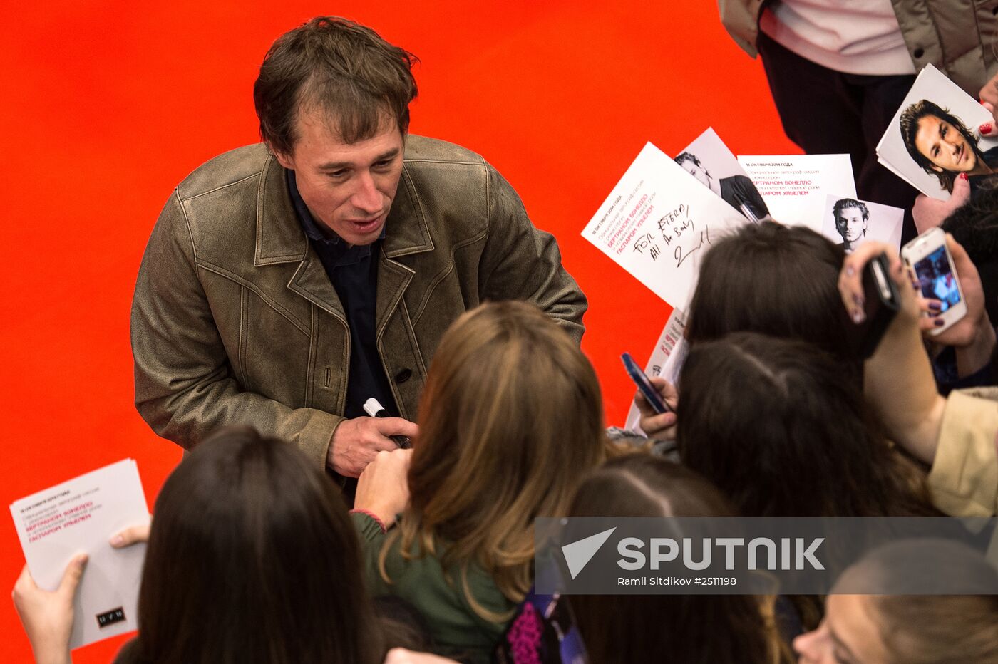 "Saint Laurent" cast gives news conference at film's Moscow premiere