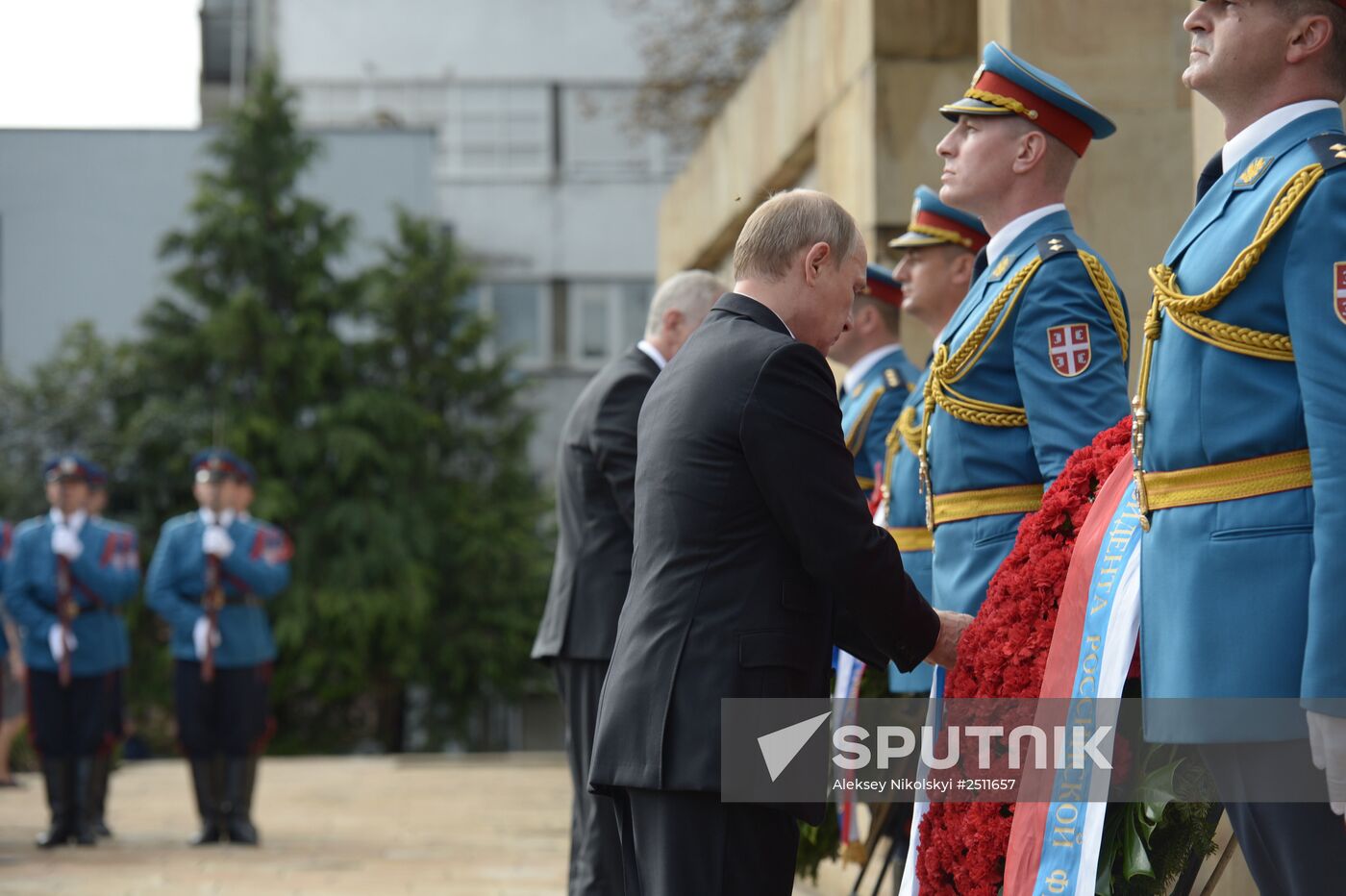 Vladimir Putin visits Serbia