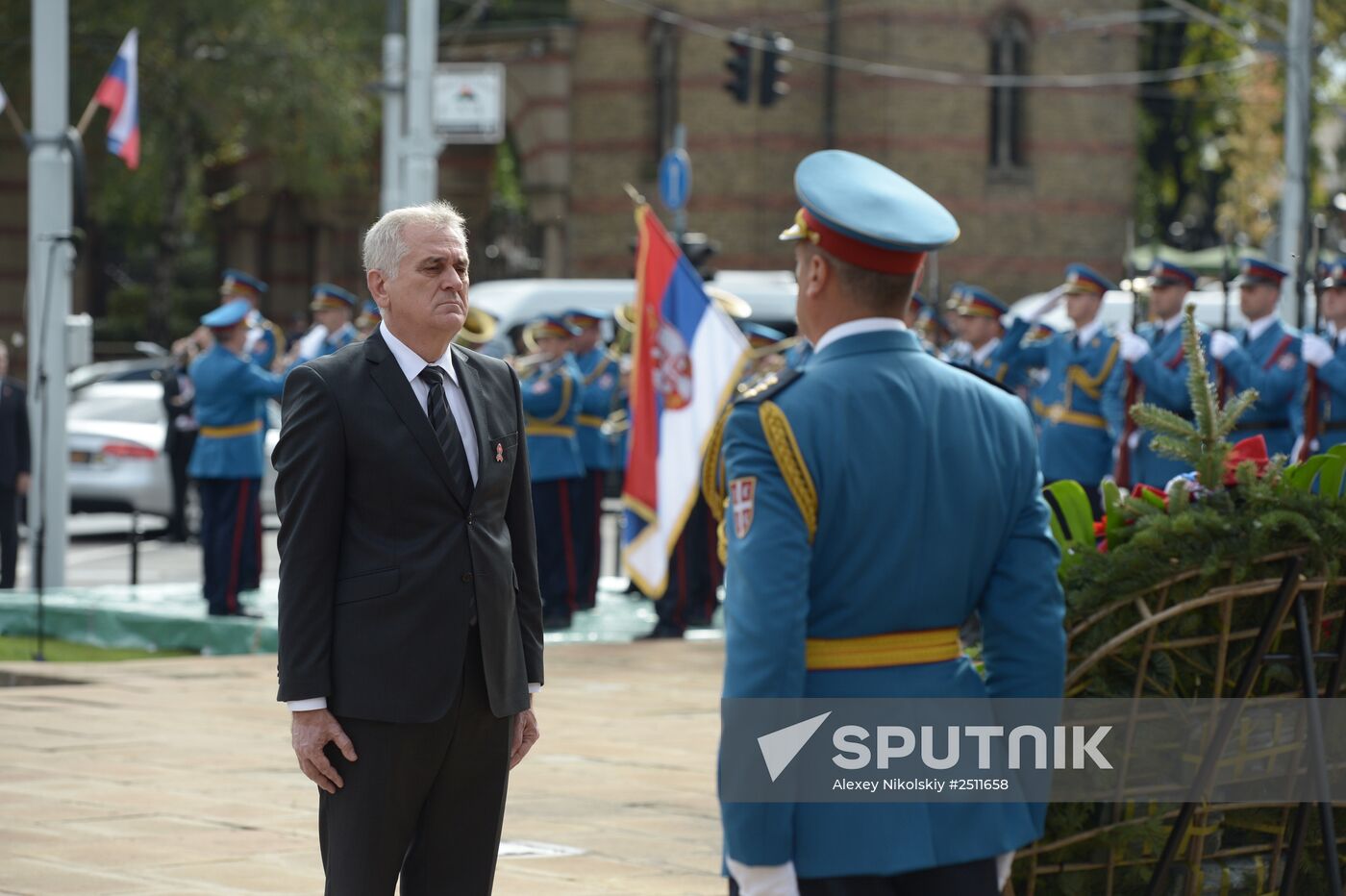 Vladimir Putin visits Serbia