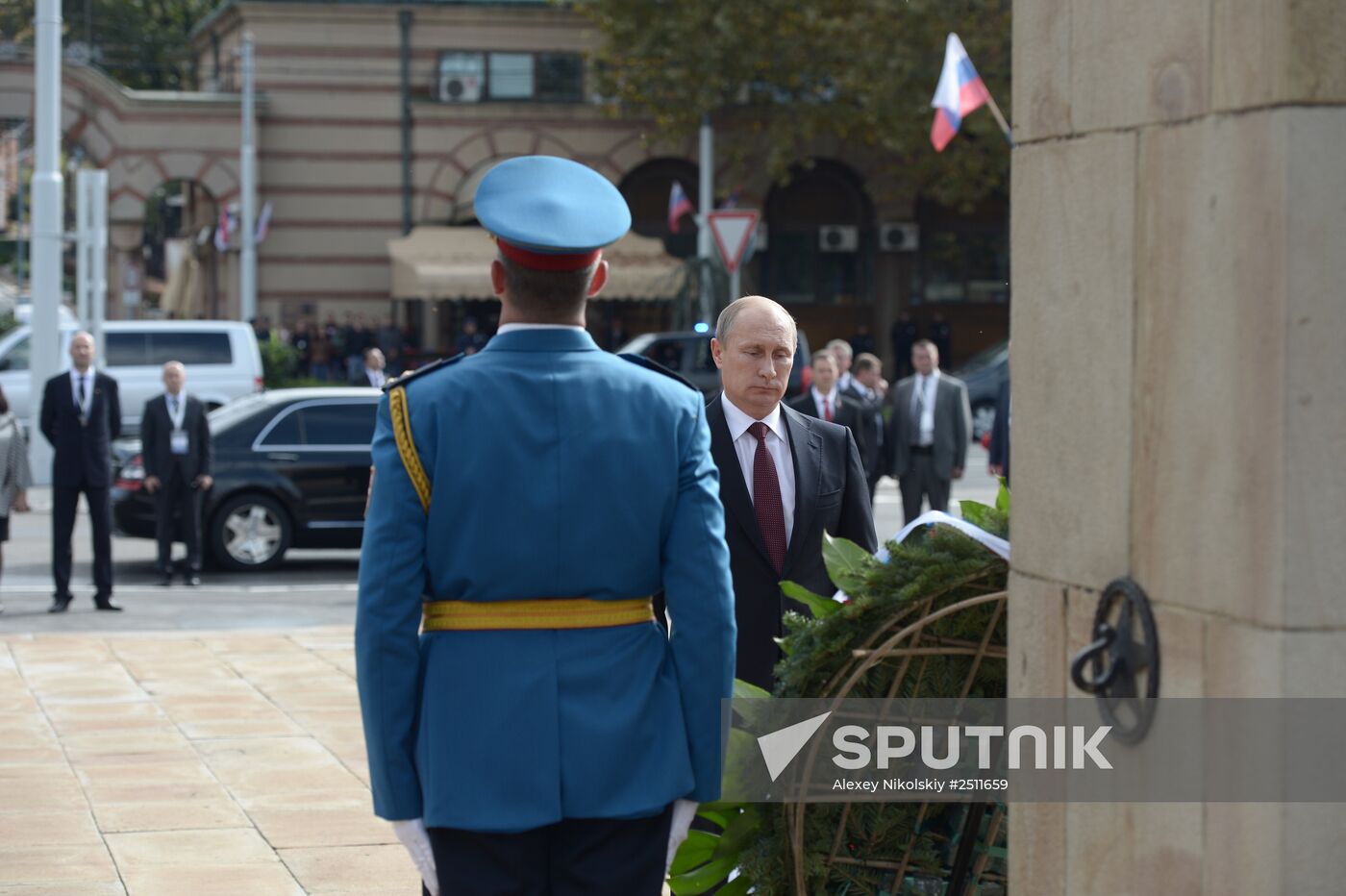 Vladimir Putin visits Serbia