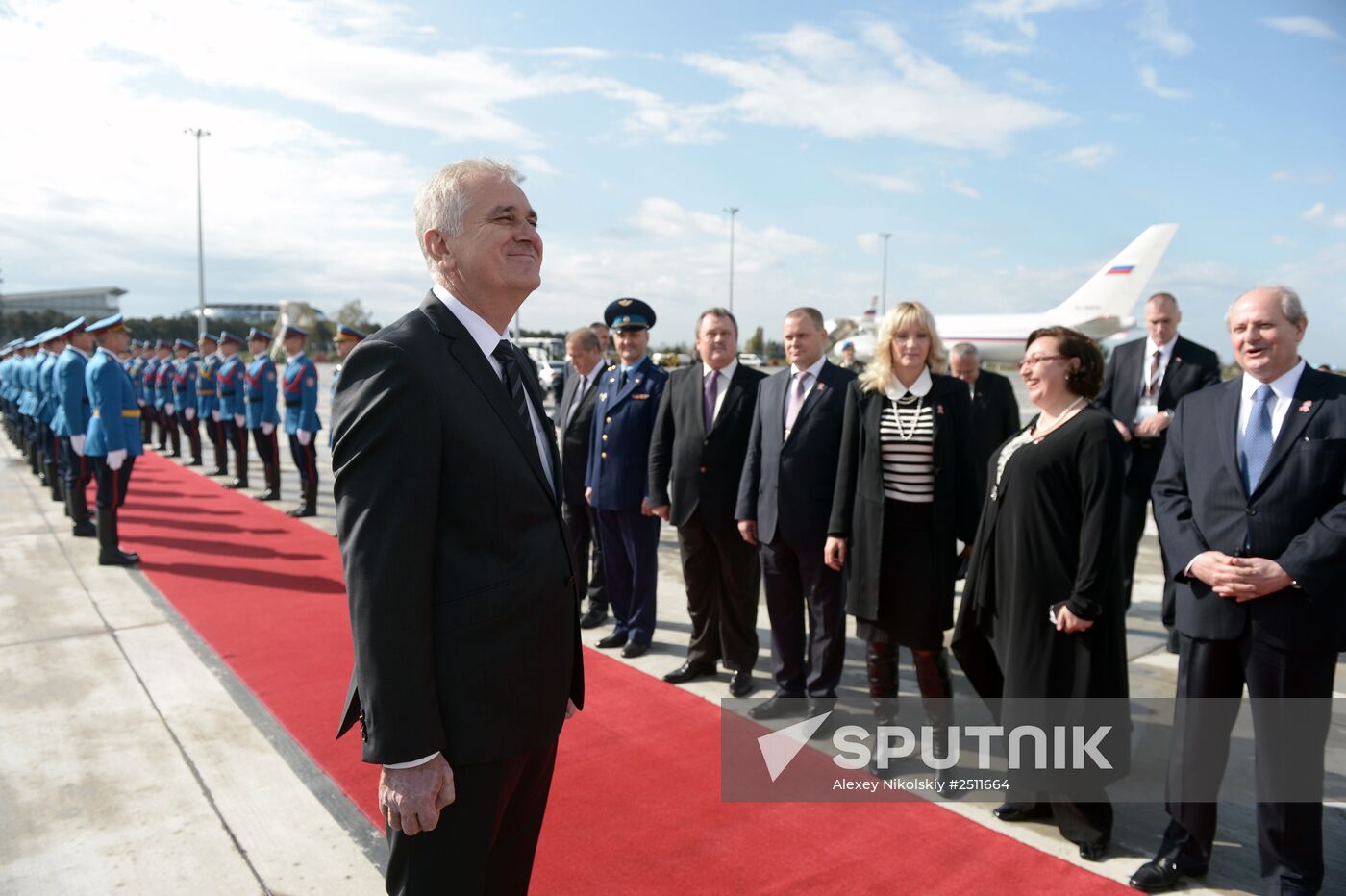 Vladimir Putin visits Serbia