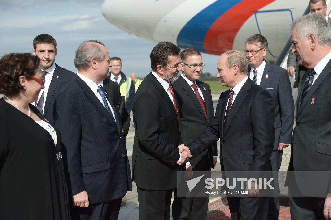 Vladimir Putin visits Serbia