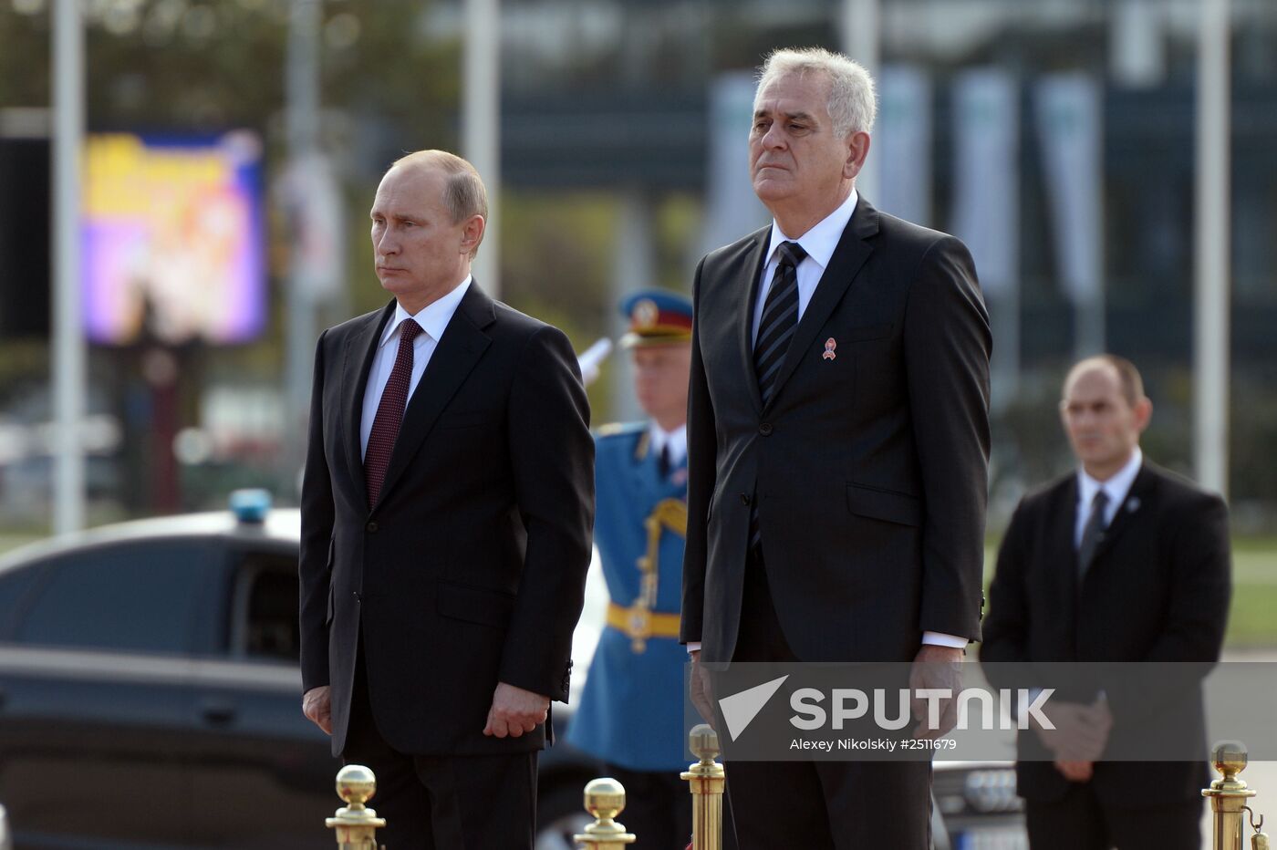 Vladimir Putin visits Serbia