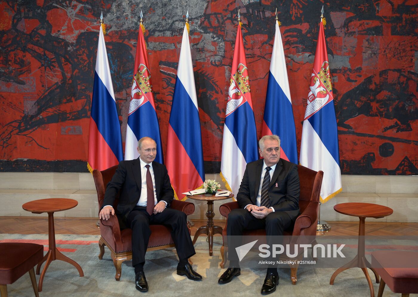 Vladimir Putin visits Serbia