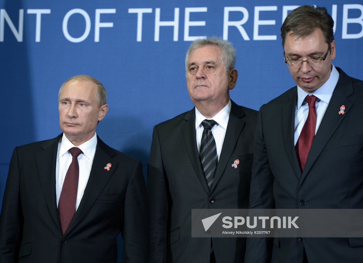 Vladimir Putin visits Serbia