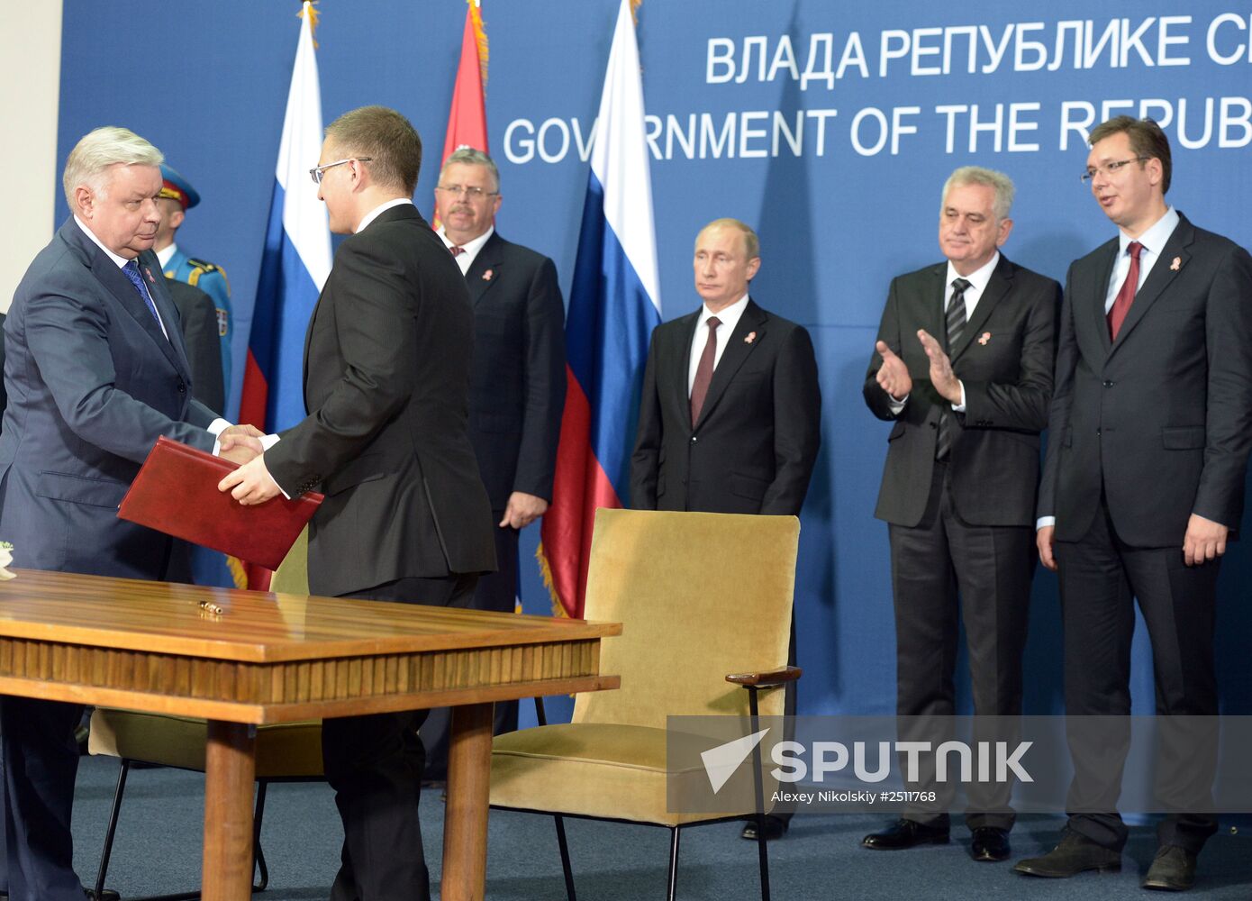 Vladimir Putin visits Serbia