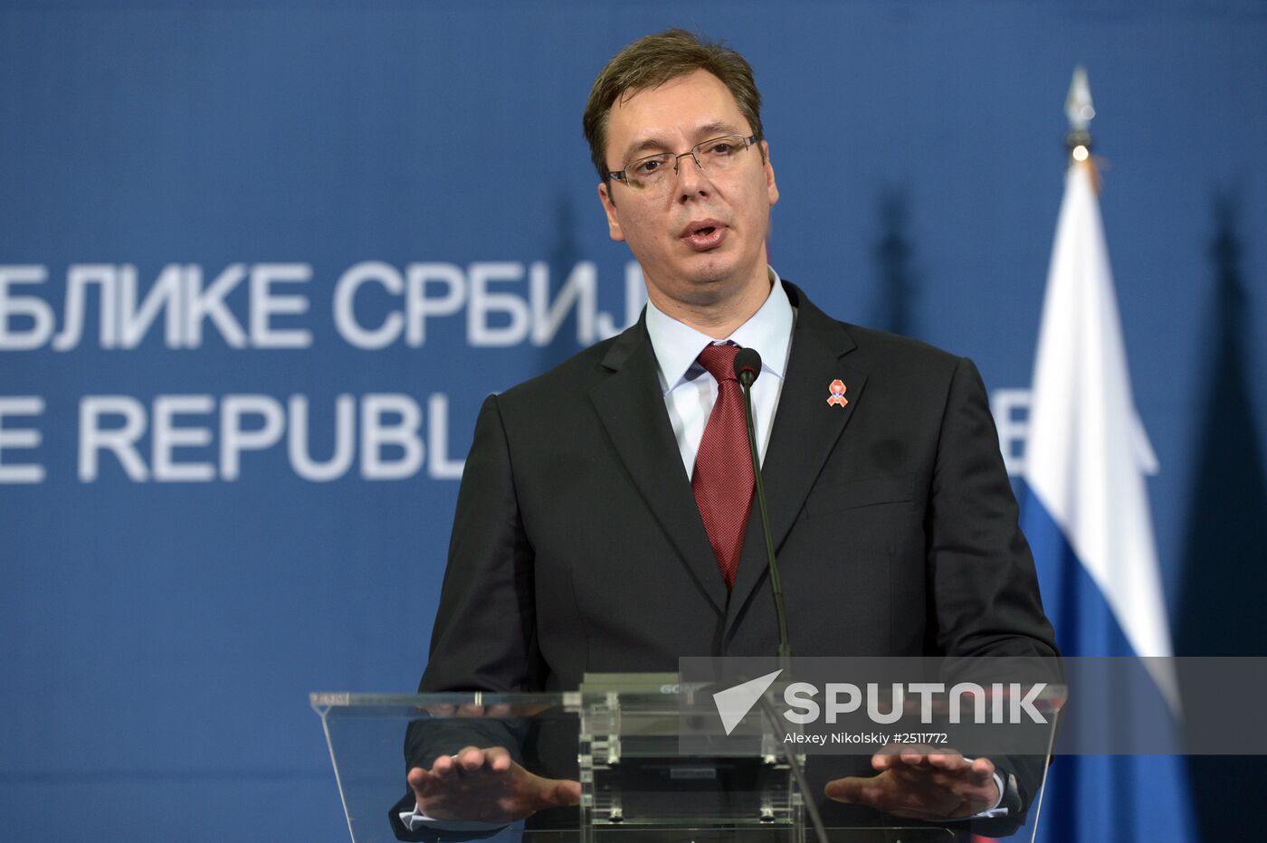 Vladimir Putin visits Serbia