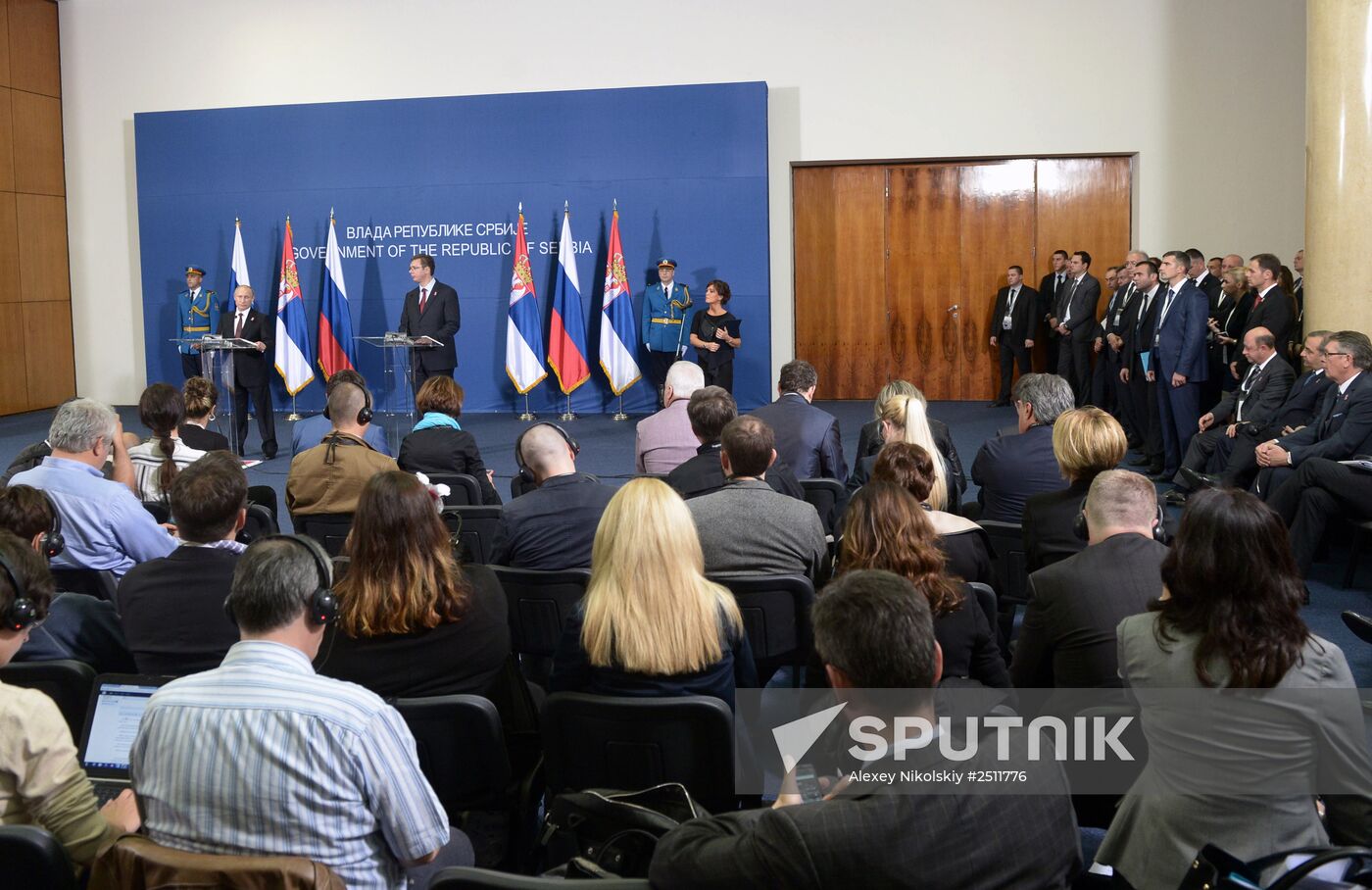 Vladimir Putin visits Serbia