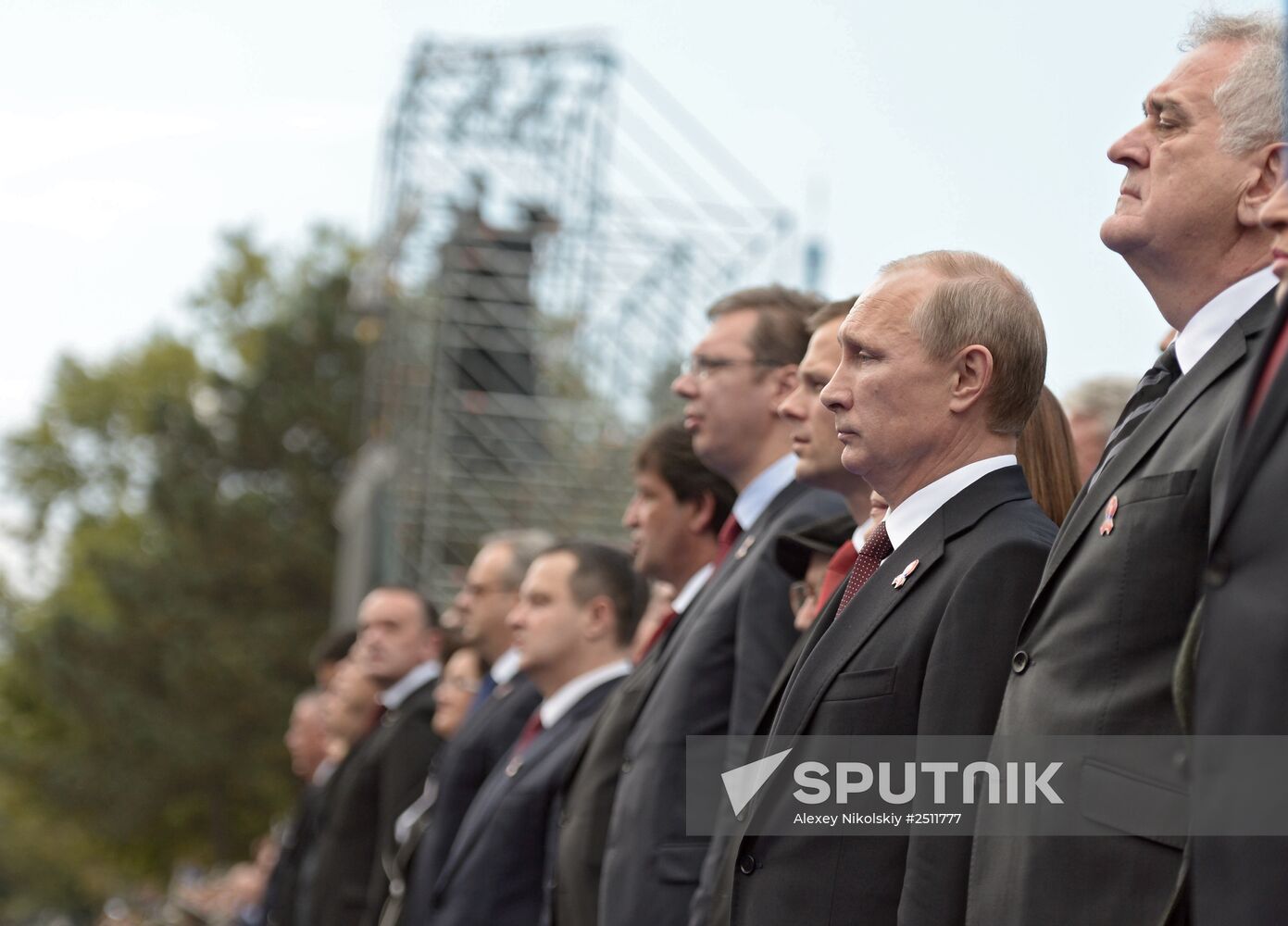 Vladimir Putin visits Serbia