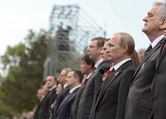 Vladimir Putin visits Serbia