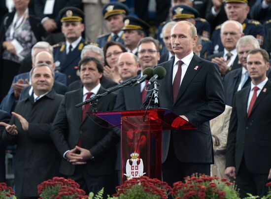 Vladimir Putin visits Serbia