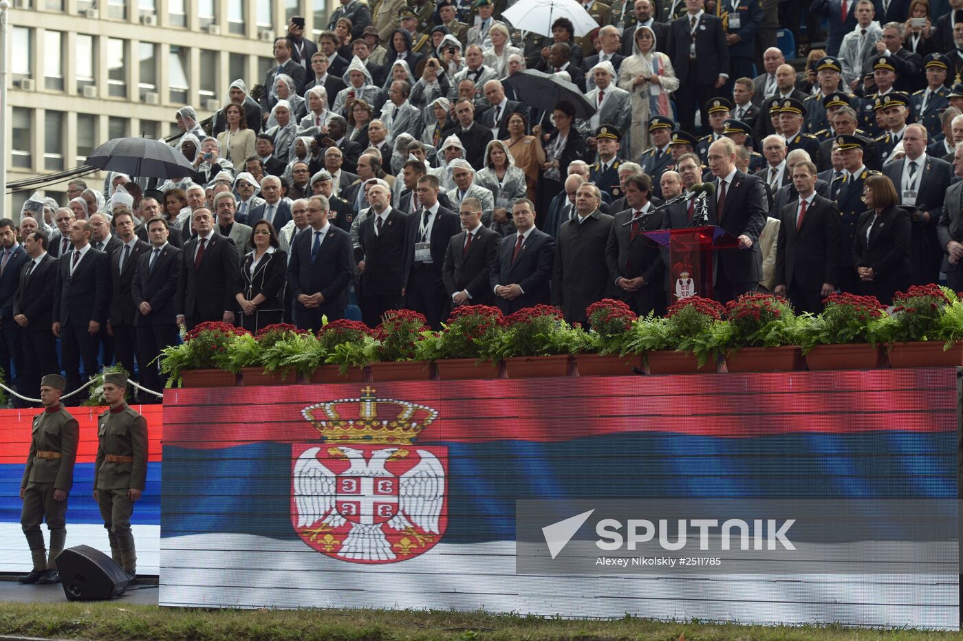 Vladimir Putin visits Serbia