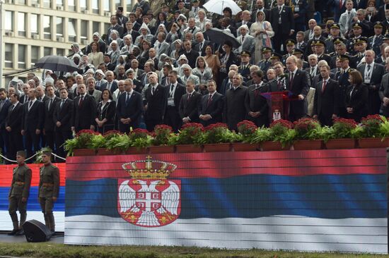 Vladimir Putin visits Serbia