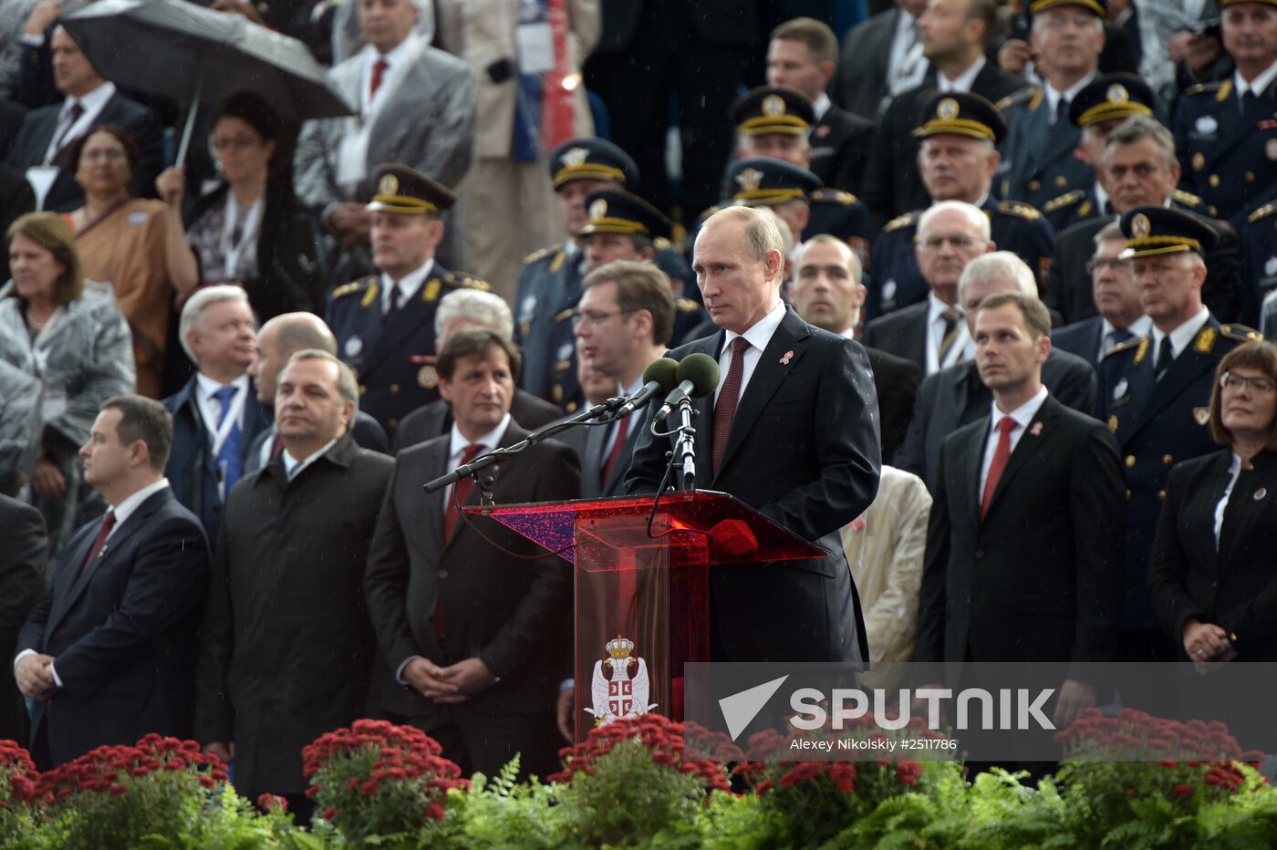 Vladimir Putin visits Serbia