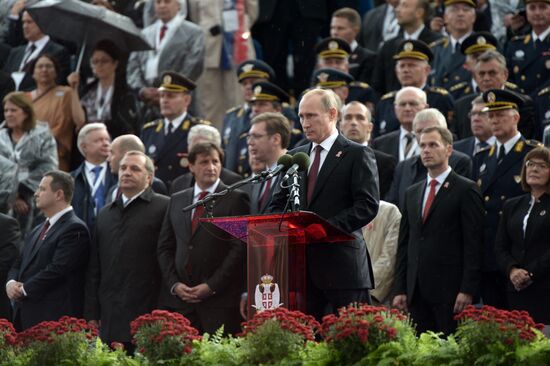 Vladimir Putin visits Serbia