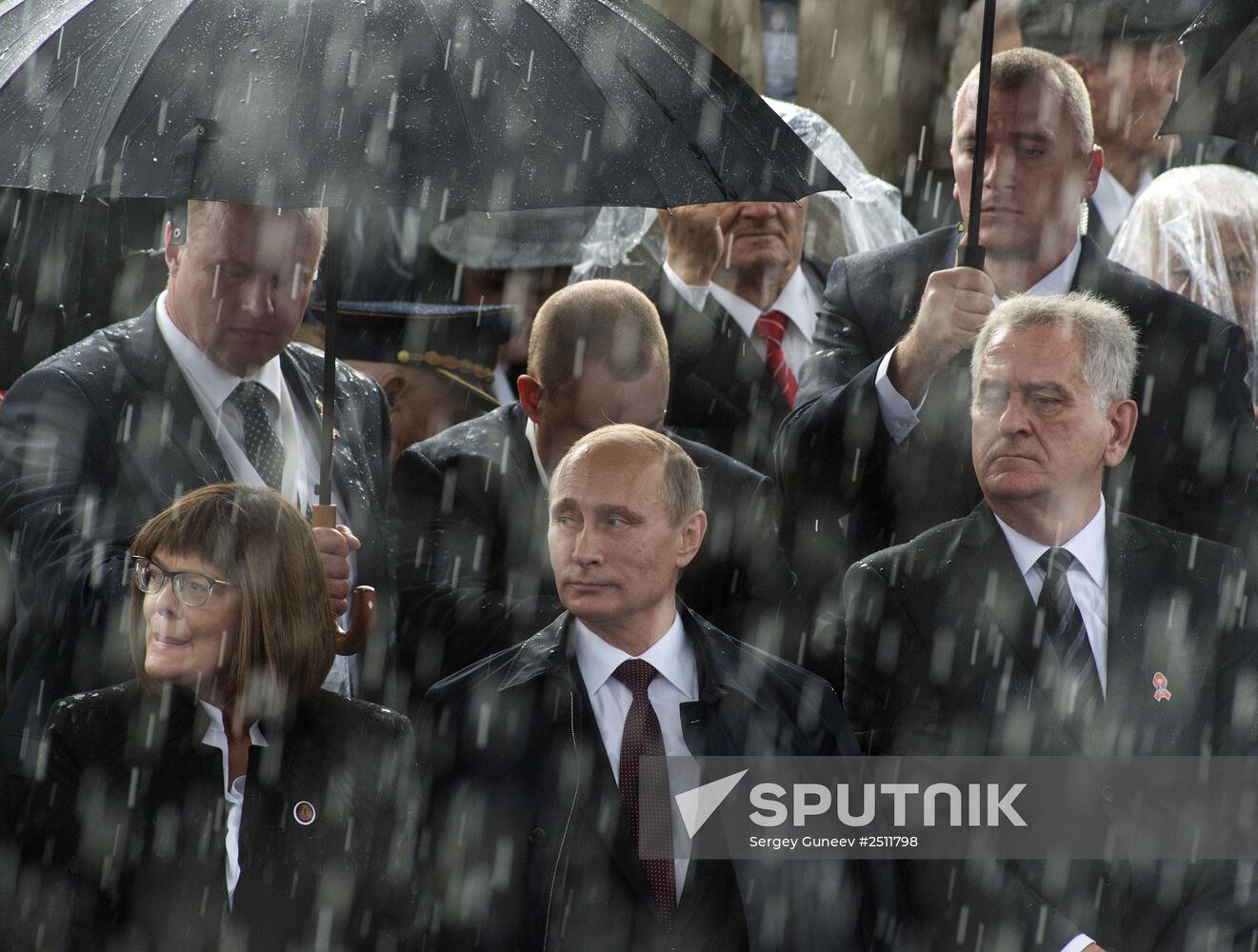 Vladimri Putin visits Serbia