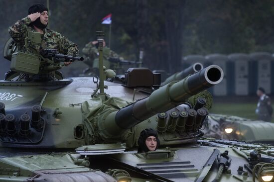 Vladimri Putin visits Serbia