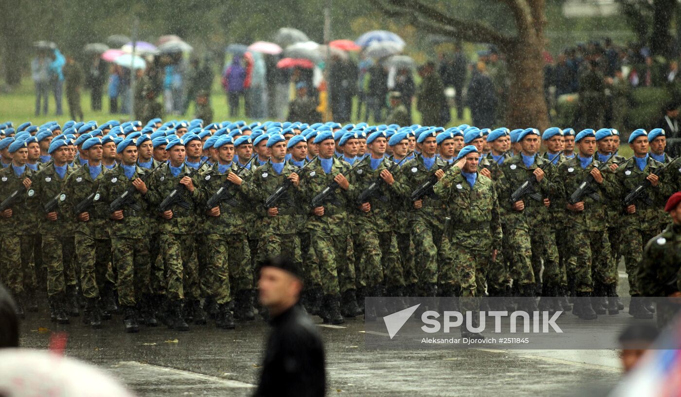 Military parade on 70th anniversary of Belgrade liberation